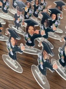 Customized Graduation Cartoon Character, Personalized Photo Gift, 2025-2026 Graduate Commemorative Item, Customized Graduation Gift, Back To School Season Gift, Holiday Gift - Multicolor - View 8