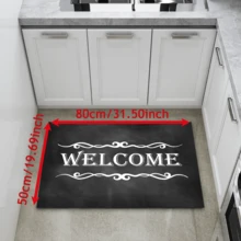 1 pezzo Tappeto in diatonite antiscivolo con stampa "Benvenuto", tappeto rettangolare stampato in 3D, adatto per ingresso, soggiorno, cucina, camera da letto, corridoio, bagno, lavanderia - tappeto in poliestere per decorazione interna ed esterna della casa - Multicolore - Visualizzare 13