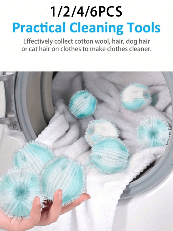 Pet Hair Removal Washing Machine Balls,Magical Laundry Balls,Reusable & Durable Lint Catcher,Nylon Washing Ball, Easy To Remove Clothing Pilling,Keeps Clothes & Bedding Fur-Free,Pet Hair And Dirt,Essential For Pet Owners