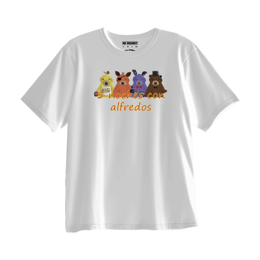 Playera Meme 5 Noches con Alfredos - Blanco - Ver 1
