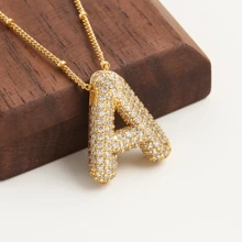 Single Letter Golden Elegant Pendant, Women Jewelry, Necklace, Bracelet DIY, Accessories For Women, Mother's Day, Teacher's Gift, Daily & Festival Wear