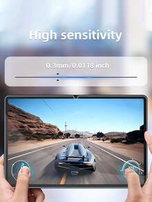 3 件超高清钢化玻璃屏幕保护膜，适用于各种平板电脑型号，防刮，表面光滑，无气泡，易于安装，生日、家人、朋友的礼物，平板电脑屏幕保护膜，平板电脑配件 - 無色 - 查看 7