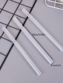 100pcs High-Temperature Resistant White/Clear Glue Sticks, 7mm Diameter DIY Hot Melt Glue Sticks