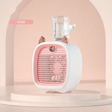 Portable Mini Air Conditioner Fan, Electric Fan, Office Desk Atomization, 3-Speed Air Conditioner Water-Cooled Fan, USB Type-C Charging Spray Humidifier Fan