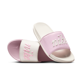 Nike Offcourt Slide Valentines Day Comfortable And Versatile Non-Slip Flip Flops Unisex White Light Pink FQ7646-104