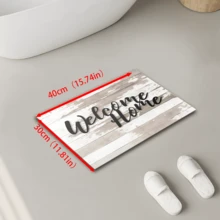 1 pezzo Tappeto in diatonite antiscivolo con stampa "Benvenuto", tappeto rettangolare stampato in 3D, adatto per ingresso, soggiorno, cucina, camera da letto, corridoio, bagno, lavanderia - tappeto in poliestere per decorazione interna ed esterna della casa - Multicolore - Visualizzare 19
