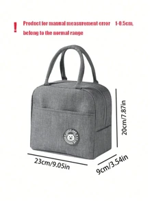 1 szt. Torba termiczna z izolacją termiczną Bear Label, duża pojemność wielokrotnego użytku torba na lunch z wodoodporną przenośną konstrukcją, idealna do szkoły i biura - zachowaj świeżość i smak jedzenia, torba bento, torba podręczna, piknik kuchenny, letnie torby na zewnątrz na żywność, torby piknikowe na kemping
