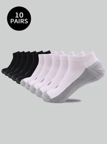 1/5/10 pares de meias esportivas femininas de basquete, meias curtas pretas, adequadas para todas as estações