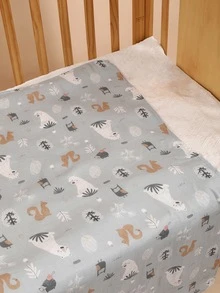 3 chiếc chăn quấn em bé [Oeko-Tex], họa tiết động vật rừng, thoáng khí, mềm mại, nhẹ nhàng và thoải mái cho bé gái và bé trai sơ sinh. - Nhiều màu - Xem 7