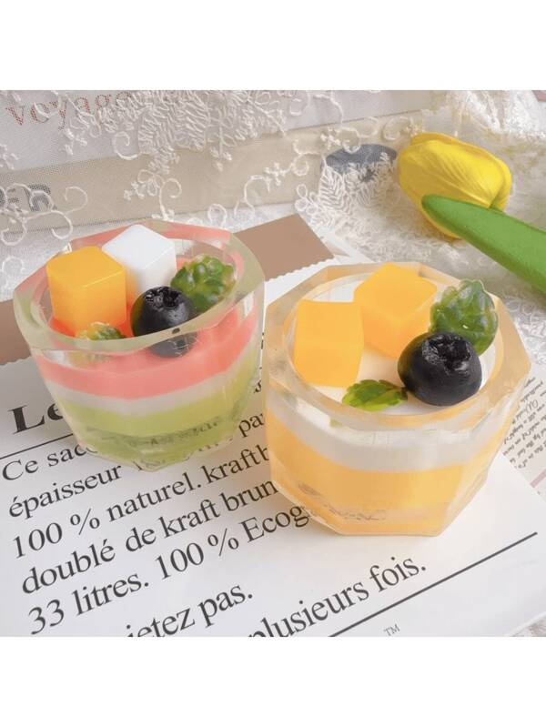 New Squishies Slow Rising Super Soft Cute Watermelon, Dessert, Pudding, Mango Cup Toys