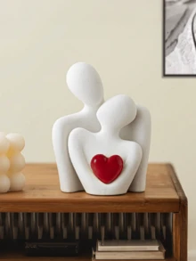 Living Room Mini Couple Statue TV Stand Decoration Project, Abstract Sculpture Knick Knacks Home Decoration Couple Love Office Display Works - Valentine's Day Anniversary Birthday Bedroom Romantic Gift Mother's Day Best Gift For Mothers - Multicolor - View 8