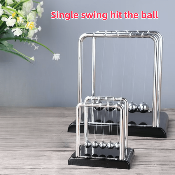 1 Pc Newton's Cradle Pendulum Ball, Large & Small Size, Creative Home Gift, Living Room Decor, Balanced Pendulum Desk Decoration