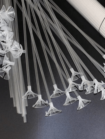 30 pezzi/20 pezzi/10 pezzi Supporto per aste palloncini trasparente, accessori per palloncini, adatti per feste di compleanno, decorazioni matrimoniali, cerimonie di laurea, ecc.