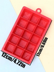 1 Purple Silicone 15 Grid Ice Box With Lid, Suitable For Household Square Ice Boxes, Ice Trays, Summer Ice Boxes And Ice Trays, Kitchen Accessories, Multiple Compartments, Homemade Refrigerator Ice Making Molds, Summer, Heat Reduction, Coolness