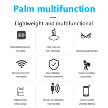 1pc Black Mini WiFi Camera, Wireless Smart HD Security Camera, Home Surveillance IP Camera, Black Indoor WiFi Remote Monitoring Camera - Black - View 5