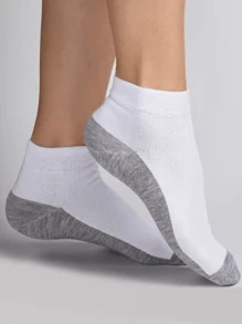 1/5/10 pares de meias esportivas femininas de basquete, meias curtas pretas, adequadas para todas as estações
