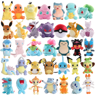 pokemon 120 Styles Pokemon Plush Dolls Pocket Monster Collection Pokeball Cute Cartoons Anime Figure Animal Stuffed Toys Dolls Suitable For Children's Birthdays Festival Gifts