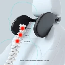 YITUMU Memory Foam Car Neck Pillow For Drivers - Adjustable U-Shaped Headrest With Cervical Support, Comfortable Side Sleeping Pillow For Long Distance Driving, Car Seat Accessories