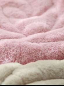 1pc Rose Plush Seat Cushion, Warm Non-Slip Anti-Dirty Thick Tatami Mat Chair Pad For Autumn/Winter