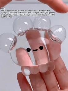 1/2/4/5个装自制挤压泡泡玩具，粘性慢回弹减压球，挤压玩具，手指玩具，Taba可爱玩具，夏季降温玩具，派对礼品，减压玩具，礼盒填充物，生日礼物（不含气枪） - 彩色 - 查看 3