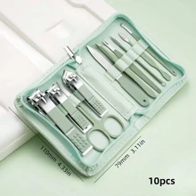 1 Set Of Stainless Steel Nail Clipper Set, Foot Repair Tool With Portable Travel Case - Professional Beauty Tool For Precise Cutting And Styling, Perfect For Home And Travel Use