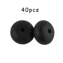 40pcs/Set, Bead&Bead Assortment, 14mm Silicone Beads, Abacus Decorative Beads, Suitable For DIY Handmade Bracelets, Bead Pens, Etc - Multicolor - View 17