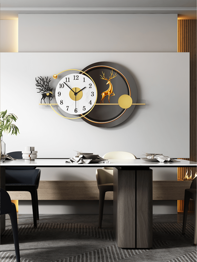 YZOK Creative Premium Home Living Room Dining Study Wand ation Clock, Kyocera Craftsmanship Verlichting Luxe Silent Clock. Klok Bedroom Dormitory Back To School view 2