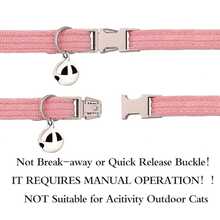 1pc Customizable Name And Phone Number Corduroy Pet Cat Bell Collar, Optional Bow Tie, Suitable For Party Occasions, Thanksgiving/Christmas Gift For Pets - Multicolor - View 6
