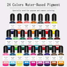 10ml 24 Colors Water-Based Pigment Resin Colorant, Suitable For Concrete, Cement, Mortar, Grout, Gypsum, Water-Based Paint, Jesmonite, Plaster - Water-base Pigment - View 4