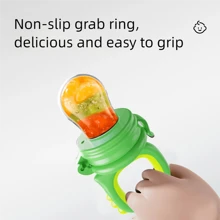 Baby Fruit Bite Toy Cute Dinosaur Shape Vegetable Bite Bag Colorful Infant Pacifier Bag Fruit & Vegetable Bag Complementary Food Feeder Pacifier Mesh Bag Fruit Feeding Bite Toy Silicone Mesh Bag Baby Feeding Tableware Sealed Bag Silicone Infant & Baby Bite Toy