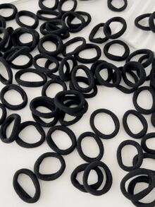 1/2/4/6/12 盒（40 个/盒）简易高弹力发带，女士强力发带，耐用发圈，多功能发饰，适合日常生活发型、马尾辫、化妆、新娘、户外、淋浴、纯色发带、黑色发带适合厚卷发马尾辫马尾辫固定器