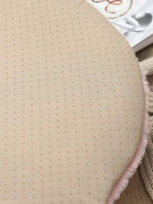 1pc Rose Plush Seat Cushion, Warm Non-Slip Anti-Dirty Thick Tatami Mat Chair Pad For Autumn/Winter