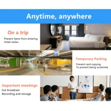 1pc Black Mini WiFi Camera, Wireless Smart HD Security Camera, Home Surveillance IP Camera, Black Indoor WiFi Remote Monitoring Camera - Black - View 6