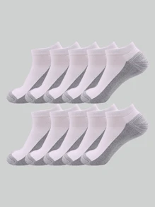 1/5/10 pares de meias esportivas femininas de basquete, meias curtas pretas, adequadas para todas as estações