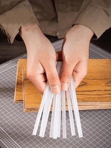 100pcs High-Temperature Resistant White/Clear Glue Sticks, 7mm Diameter DIY Hot Melt Glue Sticks