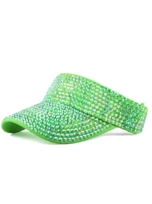 1pc Women's Premium Jewel Encrusted Colorful Rhinestone Embellished Baseball Cap, Dazzling & , Suitable For Daily Commute, Sports, Outdoor Activities