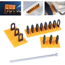 1 Set Of Manual Repair Tools For Unpainted Dents In Cars, Professional Car Body Repair Tools, Suitable For Removing Dents From Cars And Trucks, And A Pull Set - Orange - View 4