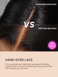 UNice Bye Bye Knots Glueless Wig 7x5 Lace Loose Wave Butterscotch Highlights Brown Wig Pre Cut Lace Closure Wigs Human Hair Put On And Go Wig Pre Plucked Bleached Invisible Knots 150% Density