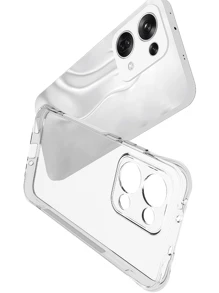 1pc Transparent Shockproof Phone Case Compatible With Samsung/Apple///OPPO/ Series Phones, Minimalist Transparent Phone Case, Anti-Fall Phone Case, TPU Shockproof Phone Case (Military-Grade Drop Protection)
