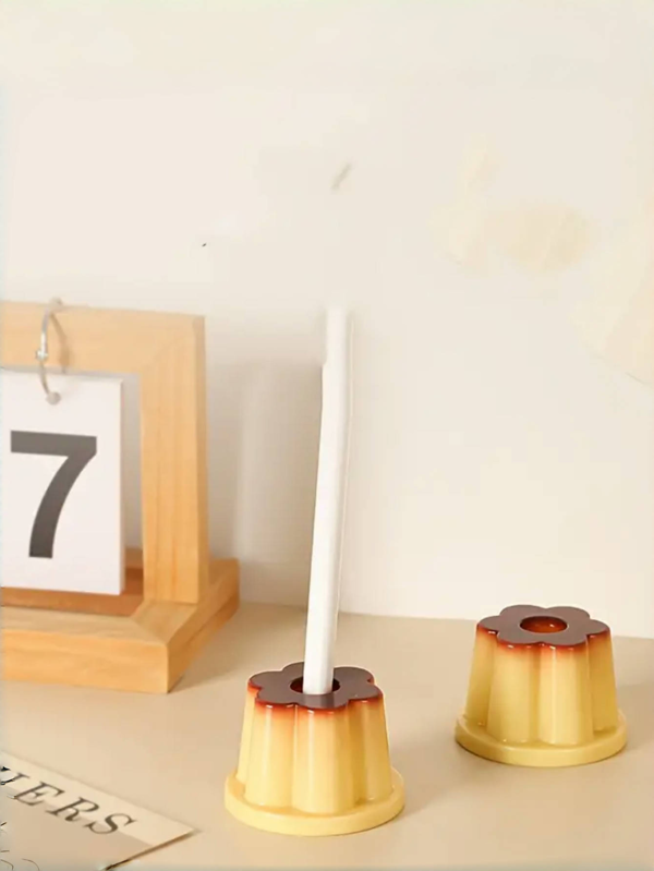 1 Stück charmanter pudding-förmiger Stifthalter - das perfekte Geburtstagsgeschenk für die beste Freundin, süßes Büroaccessoire, Rückkehr zur Schule, Schulmaterial