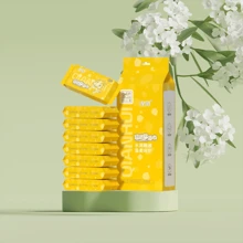 Highly Moisturizing Wet Wipes, Face & Hand Wet Wipes, Non-Woven Wet Tissue Paper, Small Portable Pack, Suitable For Students, Affordable Home Use