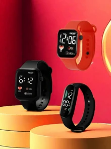 3pcs Water Resistant Electronic Watch Set - Multicolor - View 15