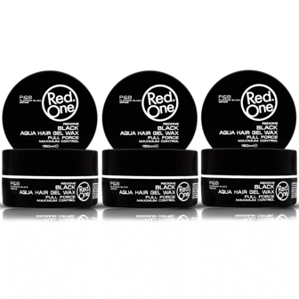CasaSofia-Red One Cera de brillo Pack de 3 Unidades. RED ONE AQUA CABELLO CERA COMPLETA FUERZA MÁXIMO CONTROL 150ML