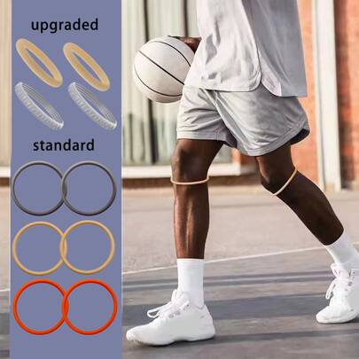 1pair Patella Tendon Knee Brace, Basketball, Soccer, Running, Cycling, Fitness Sports Knee Pad, Silicone Strap, Elastic Fixation Patellar Protection Gym Accessories Knee Support Sports Knee Pads Gym Knee Pads