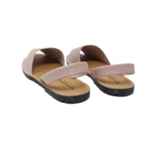 Menorquinas DE Piel Mujer Sandalias. Hecha en España. Sandalias de verano para mujer, zapatos planos informales para mujer . - Rosa - Ver 3