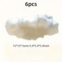 3pcs/Set Cloud Wedding Decorations, Stage Backdrop Props, Fake White Cloud Wall Hanging, Room Decor, Valentine's Day, Mother's Day,Home Decor ,Room Decor,Wall Decor Gifts Birthday Graduation - White - View 10