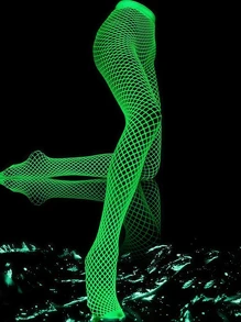1 Paio di sexy biancheria intima in rete che brillano al buio