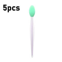 5/10 piezas Cepillo exfoliante de labios de doble cara de silicona mini, para hombres y mujeres, regalos - Multicolor - Ver 10