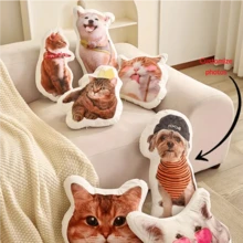 Gối ôm in ảnh thú cưng theo yêu cầu - Gối nhung dễ thương phù hợp cho chó, mèo, quà tặng cá nhân hóa cho người yêu thú cưng, thích hợp cho Ngày Valentine, Lễ Phục Sinh, Sinh nhật, trang trí ghế sofa hoặc phòng ngủ thoải mái, chất liệu polyester, có thể in bất kỳ hình ảnh nào, cảm giác cao cấp. - Nhiều màu - Xem 11