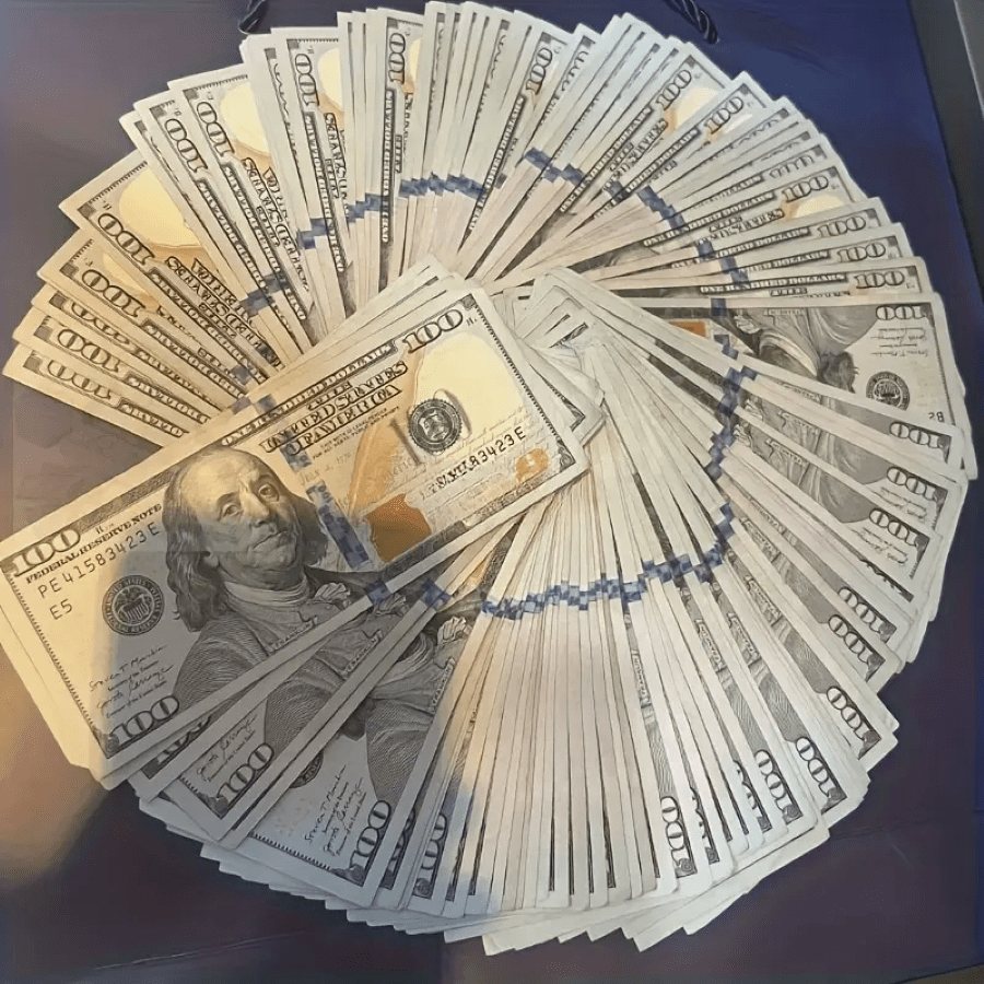 Dunkelgrüne simulierte Dollarscheine für Partys, Geburtstage, Weihnachten, Halloween, Atmosphärengestaltung, Streiche und Bar-Dekorationen.